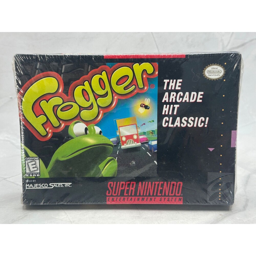 NEW 1998 Frogger – Super Nintendo SNES – Factory Sealed – CIB – NOS